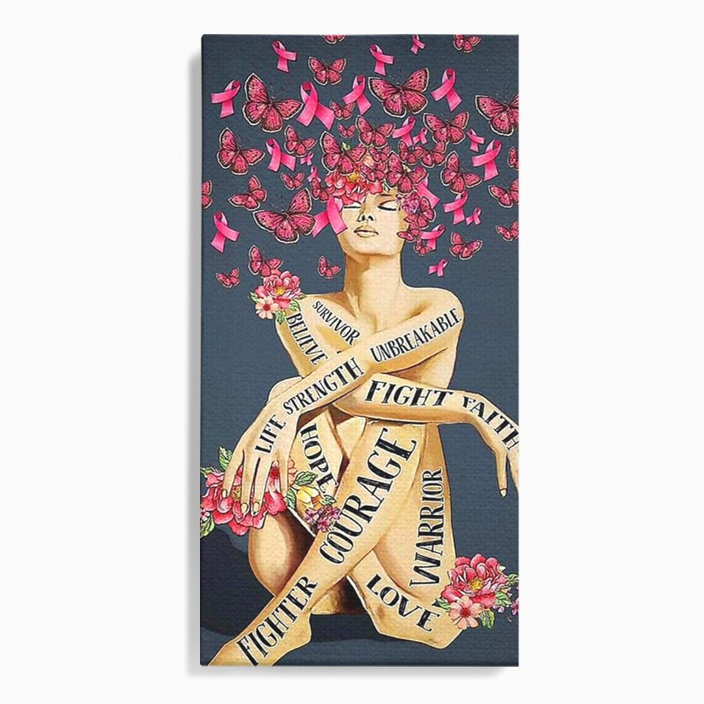 Tablou canvas cu tablou canvas cu portret de femeie si flori, fara rama, pe sasiu de lemn